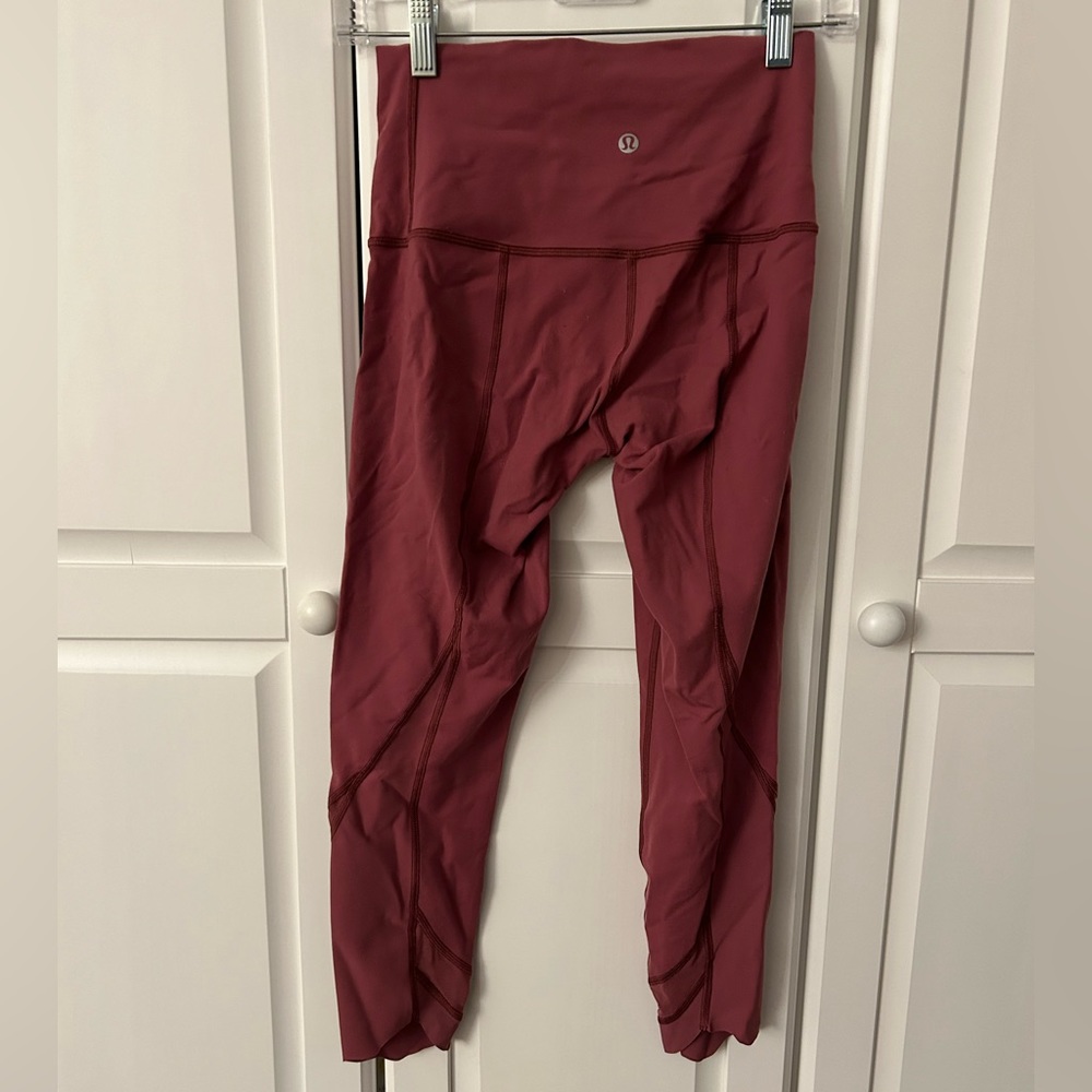 Lululemon capris with cool mesh design